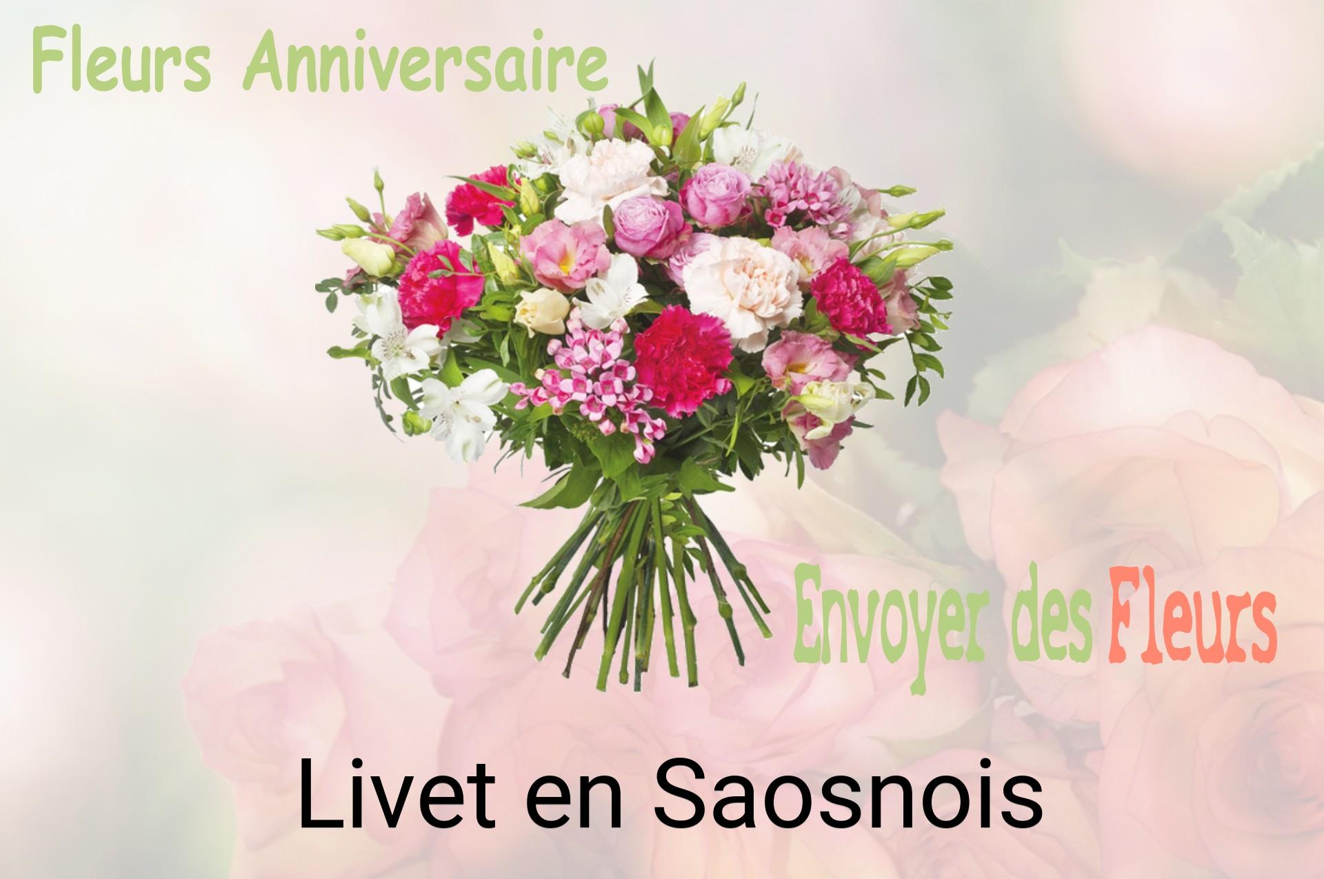 Bouquet de fleurs d’anniversaire livré à Livet-en-Saosnois