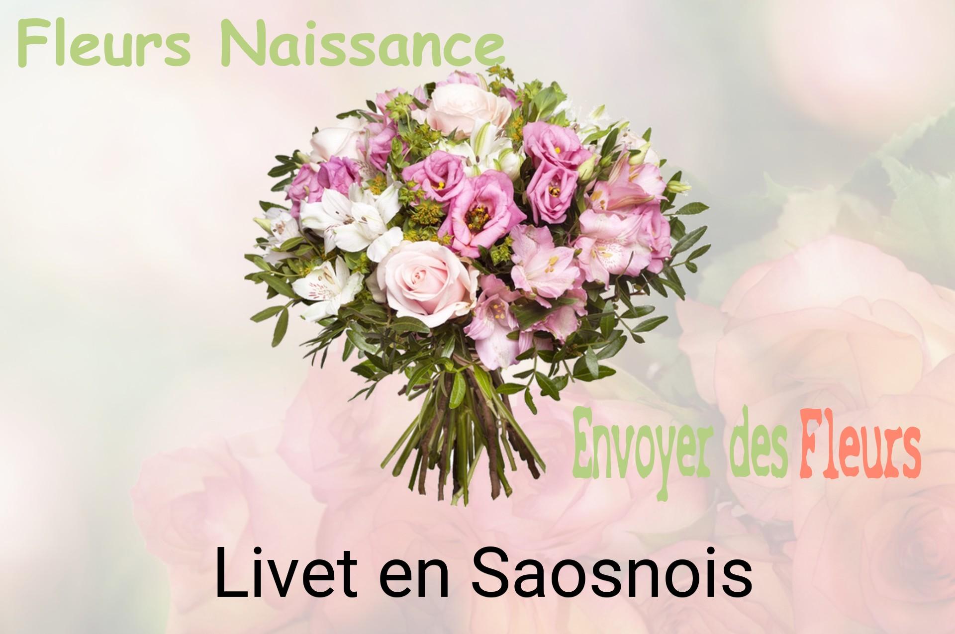Bouquet de fleurs de naissance livré à Livet-en-Saosnois